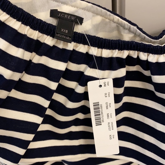J.Crew Ruffle One-Shoulder Striped Top - Picture 5 of 6